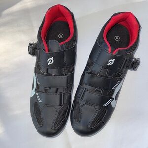 Peloton Black and Red Cycling Shoes Size 46